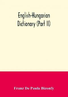 English-Hungarian dictionary (Part II)