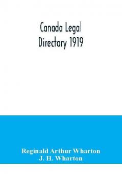 Canada legal directory 1919