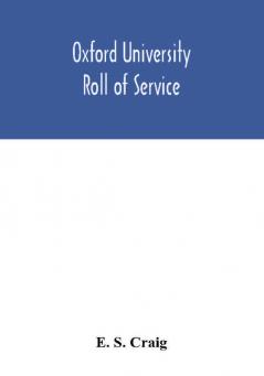 Oxford university roll of service