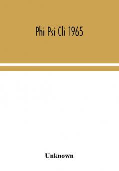 Phi Psi Cli 1965