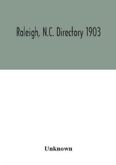 Raleigh N.C. directory 1903