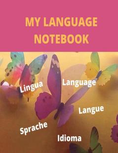 My Language Notebook: Ruled 6 sections Notebook with some useful expressions in different languages