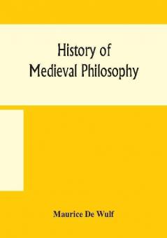 History of medieval philosophy