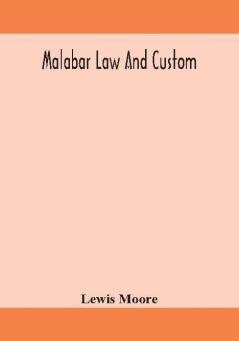 Malabar law and custom