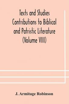 Texts and Studies Contributions to Biblical and Patristic Literature (Volume VIII) No. 1 The liturgical homilies of Narsai