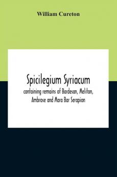 Spicilegium Syriacum