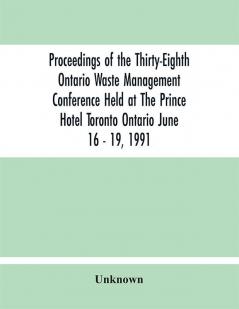 Proceedings of the Ontario Waste Management Conference