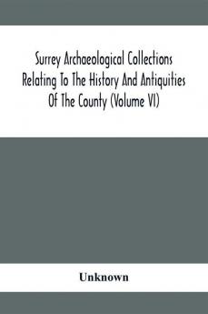 Surrey Archaeological Collections Relating To The History And Antiquities Of The County (Volume Vi)