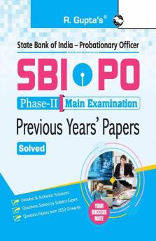 SBI-PO (Phase-II : Main Exam)-Previous Years' Papers (Solved)