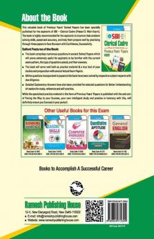 SBI – Clerical Cadre : Previous Years' Papers (Solved) (Phase-II : Main Exam)