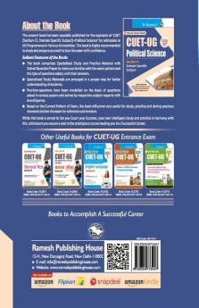 CUET-UG : Section-II (Domain Specific Subject : POLITICAL SCIENCE) Entrance Test Guide