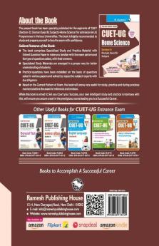 CUET-UG : Section-II (Domain Specific Subject : HOME SCIENCE) Entrance Test Guide