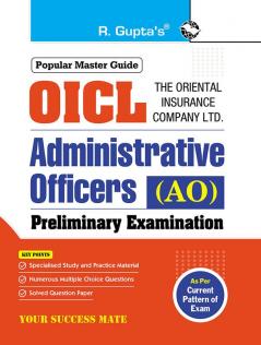 The Oriental Insurance Company Ltd. (OICL) : Administrative Officers (AO) Preliminary Exam Guide