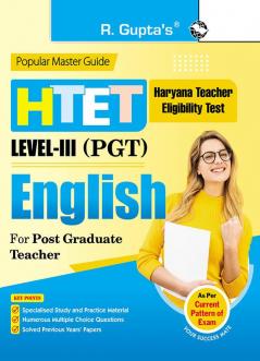 HTET : Post Graduate Teacher (PGT) English (Level III) Exam Guide