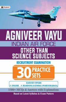 Agniveer Vayu - Indian Air Force (Other Than Science Subjects) 30 Practice Sets