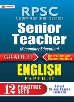 RPSC Rajasthan Public Service Commission Senior Teacher (Secondary Education) Grade-II Recruitment Examination English Paper-II