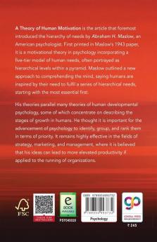 A Theory of Human Motivation