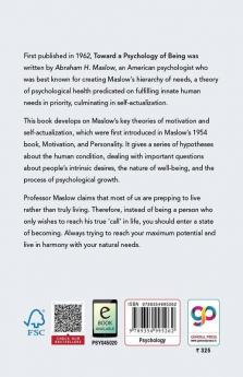 Toward a Psychology of Being