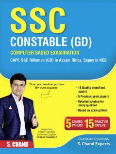 SSS Constable (GD): Computer Based Examination (English)