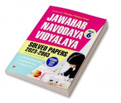 Jawahar Navodaya Book for Class 6 JNV Entrance Solved Papers (2003-2023) Book 2024