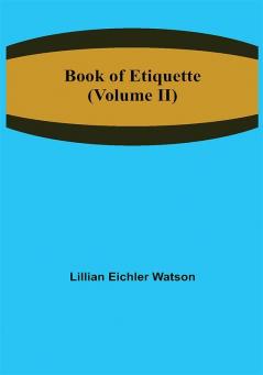 Book of Etiquette (Volume II)