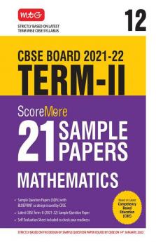 Class 12-Score More 21 Sample Papers CBSE Term 2- Mathematics