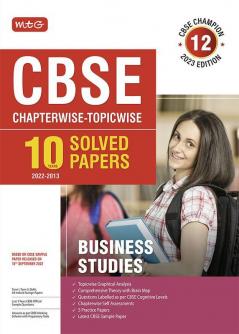 10 Years CBSE Champion Chapterwise-Topicwise Business Studies-Class- 12