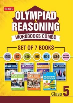 Class 5: Work Book and Reasoning Book Combo for NSO-IMO-IEO-NCO-IGKO-ISSO