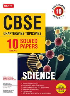 MTG CBSE 10 Years Chapterwise Topicwise Solved Papers Class 10 Science - CBSE Champion For Exam 2023 (Paperback MTG CBSE EXPEART TEAM)