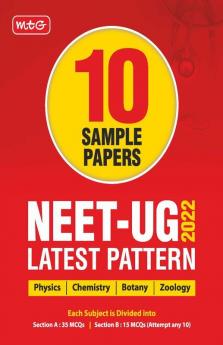 MTG NEET 10 Sample Papers & Mock Test Papers For 2022 Exam with Latest Pattern - Model Test Papers for NEET Physics Chemistry Biology