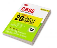 MTG CBSE ScoreMore 21 Sample Papers Class 10 Science Mathematics Standard English Language & Literature and Social Science Books For 2023 Board Exam (Based on Latest CBSE Sample Paper Released on 16th Sep)