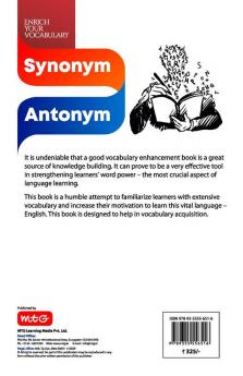 MTG Synonym and Antonym Book - Enrich Your Vocabulary Also Available Practice Papers & Previous Years Questions of Various Competitive Exams
