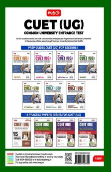 MTG NTA CUET (UG) 15 Practice Test Question Papers Book For Science 2023 Exam - Physics Chemistry Mathematics & Biology (Section-2)