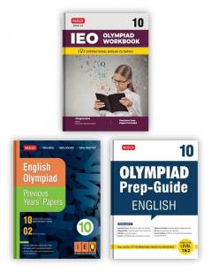 MTG International English Olympiad (IEO) Workbook Prep-Guide & Previous Years Papers with Self Test Paper Class 10 - SOF Olympiad Books For 2023-24 Exam (Set of 3 Books)