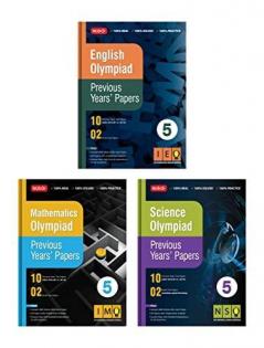 MTG Olympiad Previous Years Papers with Mock Test Papers Class 5 - SOF IMO NSO IEO Olympiad Books For 2023-24 Exam (Set of 3 Books) | Sample OMR Sheet with Chapterwise Analysis