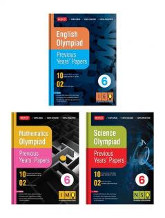 MTG Olympiad Previous Years Papers with Mock Test Papers Class 6 - SOF IMO NSO IEO Olympiad Books For 2023-24 Exam (Set of 3 Books) | Sample OMR Sheet with Chapterwise Analysis