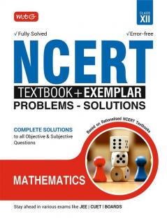 NCERT Text Book + Exemplar Problems - Solutions Mathematics  Class 12