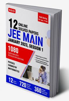 MTG 12 JEE Main Online 2023 (Session-1) Solved Papers with Chapterwise Graphical Analysis | PYQs for Physics Chemistry & Mathematics | JEE Main PYQs