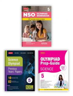 MTG National Science Olympiad (NSO) Workbook Prep-Guide & Previous Years Papers with Self Test Paper Class 5 - SOF Olympiad Books For 2023-24 Exam (Set of 3 Books)