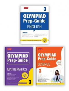 MTG Olympiad Prep-Guide Class 3 - Achievers Section with IMO-NSO-IEO Chapterwise Previous Year Question Paper For SOF 2023-24 Exam Set of 3 Books (Mathematics Science English)