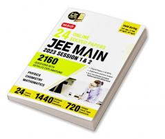 MTG 24 JEE Main Online 2023 Session 1 & 2 (All Sitting) - JEE Previous Year Solved Question Papers with Chapterwise Detailed Solution | PYQs for Physics Chemistry & Mathematics