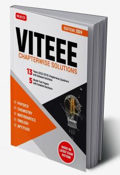 MTG VITEEE Chapterwise Previous 13 Years Solved Papers With 5 Model Test Papers Physics Chemistry Mathematics English & Quantitative Aptitude PYQ Books For 2024 Exam