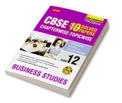 MTG CBSE 10 Years Chapterwise Topicwise Solved Papers Class 12 Business Studies Book - CBSE Champion For 2024 Exam | CBSE Question Bank With Sample Papers (Based on Latest Pattern)