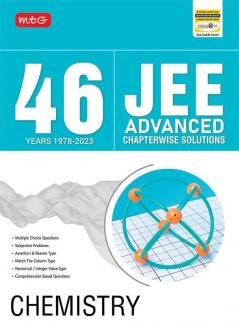 MTG 46 Years JEE Advanced Previous Years Solved Question Papers (1978-2023) with Chapterwise Solutions Chemistry Book | JEE Advanced PYQ For 2024 Exam