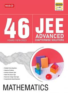 MTG 46 Years JEE Advanced Previous Years Solved Question Papers (1978-2023) with Chapterwise Solutions Mathematics Book | JEE Advanced PYQ For 2024 Exam