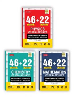MTG 46 + 22 Years JEE Main and IIT JEE Advanced Previous Years Solved Question (PYQ) Papers with Chapterwise Topicwise Solutions Physics Chemistry ... of 3 Books)