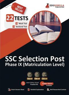 SSC Selection Post Phase IX Book Matriculation level 2023 (English Edition) - 10 Full Length Mock Tests and 12 Sectional Tests (1300 Solved Questions) with Free Access to Online Tests