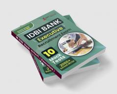 IDBI Executive Book 2023 (English Edition) - 8 Full Length Mock Tests 6 Sectional Tests and 3 Previous Year Papers (2000 Solved Questions) with Free Access to Online Tests