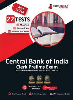 Central Bank of India Clerk Prelims Exam | IBPS CRP Clerk XII | 10 Mock Tests + 9 Sectional Tests + 3 Previous Year Papers