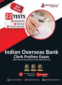 Indian Overseas Bank Clerk Prelims Exam | IBPS CRP Clerk XII | 10 Mock Tests + 9 Sectional Tests + 3 Previous Year Papers